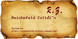 Reichsfeld Zoltán névjegykártya